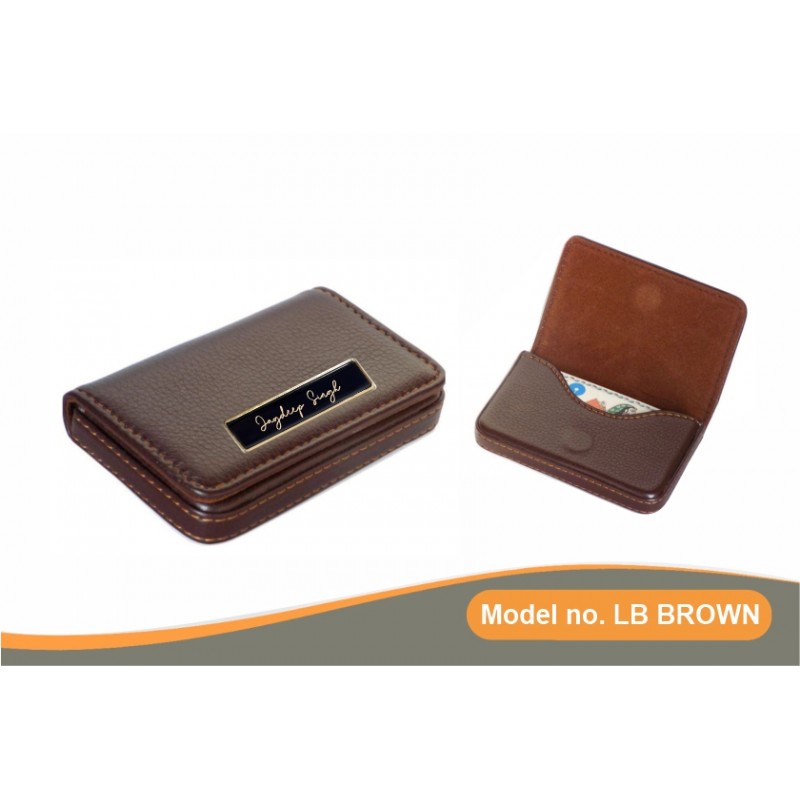 CARD HOLDER LB BROWN