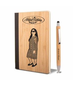 WOODEN DIARY SET