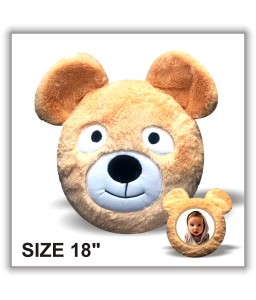 BEAR FACE PILLOW