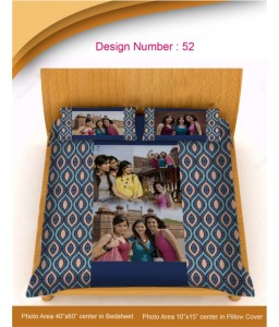 DESIGNER BED SHEET WITH 2 PILLOW COVER (DB-52)