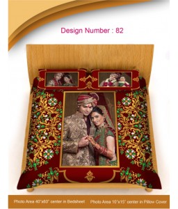 DESIGNER BED SHEET WITH 2 PILLOW COVER (DB-82)